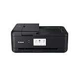 Canon PIXMA TS9550 Drucker Farbtintenstrahl Multifunktionsgerät DIN A4 A3 (Drucker A3, Scanner, Kopierer, 5 separate Tinten, WLAN, LAN, Print App, 2 Papierzuführungen, Duplexdruck), schwarz