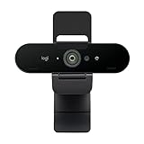Logitech Brio Stream Webcam - Ultra 4K HD-Videogespräche, Mikrofon mit Geräuschunterdrückung, Weitwinkel, Kompatibel mit Microsoft Teams, Zoom, Google Meet auf PC/Mac - Schwarz