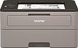 Brother HL-L2350DW Kompakter S/W-Laserdrucker (30 Seiten/Min., A4, echte 1.200x1.200 dpi, Duplexdruck, 250 Blatt Papierkassette, USB 2.0, WLAN), Hellgrau/Schwarz