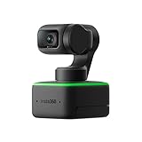 Insta360 Link - PTZ 4K Webcam mit 1/2'-Sensor, KI-Tracking, Gestensteuerung, HDR, Mikrofonen mit Rauschunterdrückung, Spezialmodi, Webcam für Laptop, Videokamera für Videokonferenzen, Live-Streaming
