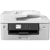 Brother MFC-J6540DW DIN A3 4-in-1 Farbtintenstrahl-Multifunktionsgerät (250 Blatt Papierkassette, Drucker, Scanner, Kopierer, Fax), Weiß, Mittel