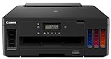 Canon PIXMA G5050 MegaTank nachfüllbarer Tintenstrahldrucker DIN A4 (4.800 x 1.200 dpi, WLAN, LAN, USB, Apple AirPrint, Duplexdruck, hohe Reichweiten, niedrige Seitenkosten), schwarz