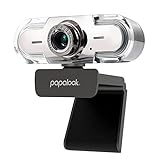 Webcam mit Mikrofon 1080p, papalook PA452 Pro USB Full-HD-Videostreaming-Webkamera Manuellem Fokus, 90° weitwinkel, Funktioniert mit Skype, Zoom, WebEx, YouTube, für PC/Mac/Laptop/Desktop