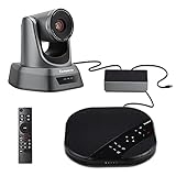 Tenveo VA3000 10X USB-PTZ-Webcam mit optischem Zoom, 1080P Full HD-Konferenzkamera mit Freisprecheinrichtung und Bluetooth, Unterstützung von Cisco/Poly/Zoom/WebEx für Geschäftstreffen
