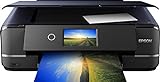 Epson Expression Photo XP-970 3-in-1 Tintenstrahl-Multifunktionsgerät Drucker (Scanner, Kopierer, WiFi, Ethernet, Duplex, 10,9 cm Touchscreen, Einzelpatronen, 6 Farben, DIN A3) schwarz, 10 x 15 cm