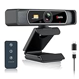 4K Weitwinkel Webcam - 2022 Angetube HD 8MP Sensor Webkamera mit Mikrofon, USB-Kamera für PC-Mac-Konferenzen/Streaming/Online-Unterricht, kompatibel mit Zoom Skype Facetime