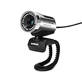 AUSDOM AW615 Webcam 1080P HD Kamera mit Noise Cancelling-Mikrofon für Skype, USB-Webkamera für Live-Streaming und YouTube, Videokamera für Konferenz, Kompatibel mit Mac OS und Windows XP/7/8/10