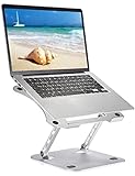 Usoun Laptop Ständer, Einstellbar Notebook Ständer, ergonomischer Computerständer für den Schreibtisch, Verstellbarer Laptop Ständer kompatibel für MacBook Air/Pro, Dell, HP, Lenovo, 10-17' Laptops