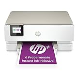 HP Envy Inspire 7220e Multifunktionsdrucker Tintenstrahldrucker (HP+, Drucken, Scannen, Kopieren, Fotodruck, DIN A4, 4 farbig CMYK, WLAN, Airprint) inklusive 6 Probemonate HP Instant Ink