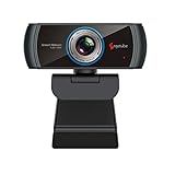 Angetube HD Gaming Webcam 1080P mit Mikrofon,USB PC Streaming Webcam mit Breitbild-Videoanrufen und Aufnahmeunterstützung Skype OBS Xbox XSplit Facebook YouTube kompatibel für Mac OS Windows (Black)