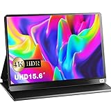 2021 Portable Monitor 4K 15,6 Zoll, 3840 x 2160 UHD Mobile Display, Tragbarer USB C Monitore, 100% sRGB IPS Bildschirm, Portabler Monitore für Laptop Handy PC Xbox Switch PS4 PS5 with Protective Case