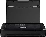 Epson WorkForce WF-110W tragbarer/mobiler Tintenstrahldrucker (DIN A4, WiFi Direct, Drucker, mobiles Drucken, USB, integrierter Akku, nur 1,6 kg Gewicht) schwarz