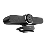 Tenveo VC4K | 4K Webcam mit Mikrofon und Lautsprecher, Konferenzkamera 124-Grad Weitwinkel für Skype/Zoom Videokonferenzen und YouTube/Twitch/OBS Live Streaming