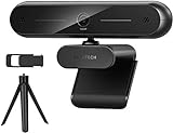 DEPSTECH Webcam mit Mikrofon HD 1080P Web Kamera, USB Webkamera mit Webcam Abdeckung und Stativ, Plug & Play, Live-Streaming, Videoanruf, Konferenz, Kompatibel mit PC/Laptop