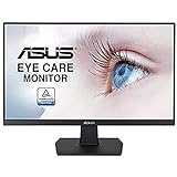 Asus VA24EHE 60,45cm (23,8 Zoll) EyeCare Monitor (Full HD, IPS, rahmenlos, 75Hz, Adaptive-Sync, Blaulichtfilter, kompatibel mit VESA Wandhalterungen) schwarz