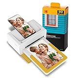 Kodak PD460 Dock Plus, 4x6 fotodrucker, Kompatibel mit Allen Bluetooth- und Smartphone, Tintenpatronen und 90 Fotopapiers enthalten